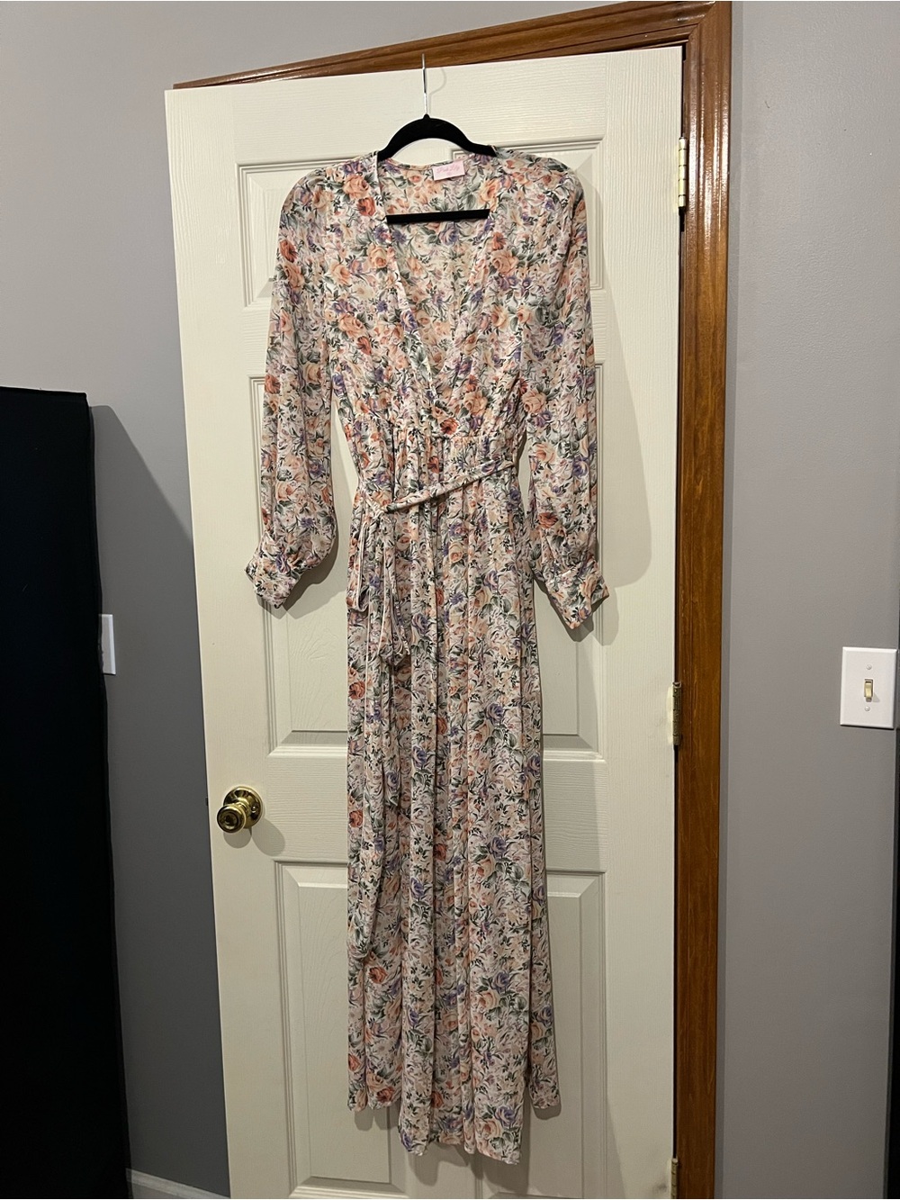 Pink Lily Floral Maxi Dress